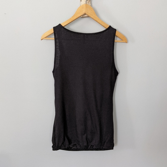 Maurice's Black Sleeveless Asymmetrical Top Size Small - Picture 2 of 5